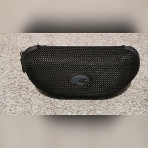 Costa hard case for eyeglasses sunglasses Black zip-up clamshell holder. CC01